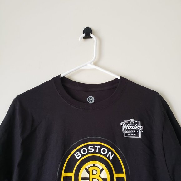 Boston Bruins Short Sleeve T-Shirt Tee Mens Small Black NHL Winter Classic NWT - Picture 3 of 11